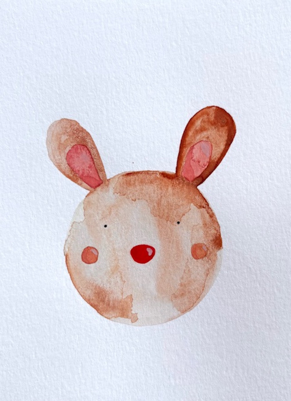 Watercolor bear greeting card by Blanero - handcrafted in Quebec, Canada