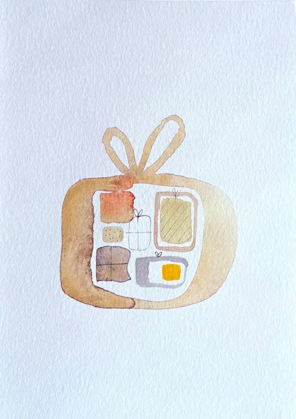 Watercolor gift greeting card by Blanero - handcrafted in Quebec, Canada