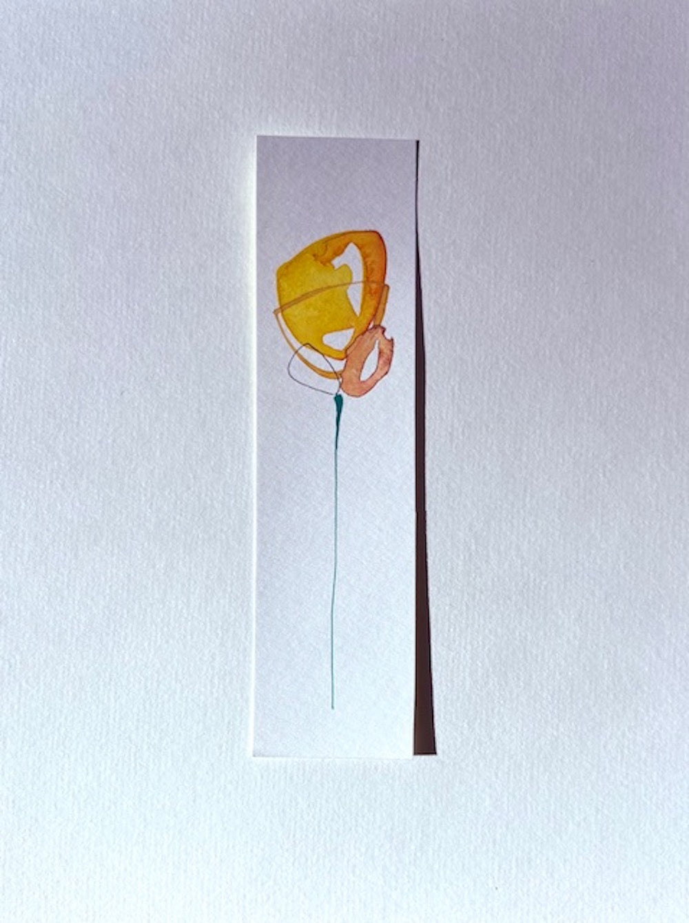 Watercolor flower bookmark by Blanero - handcrafted gift for book lovers, made in Quebec, Canada