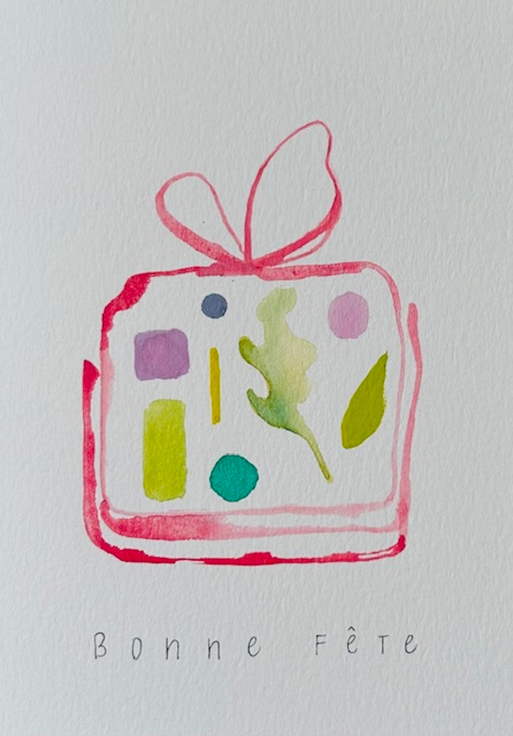 Watercolor gift greeting card by Blanero - handcrafted in Quebec, Canada
