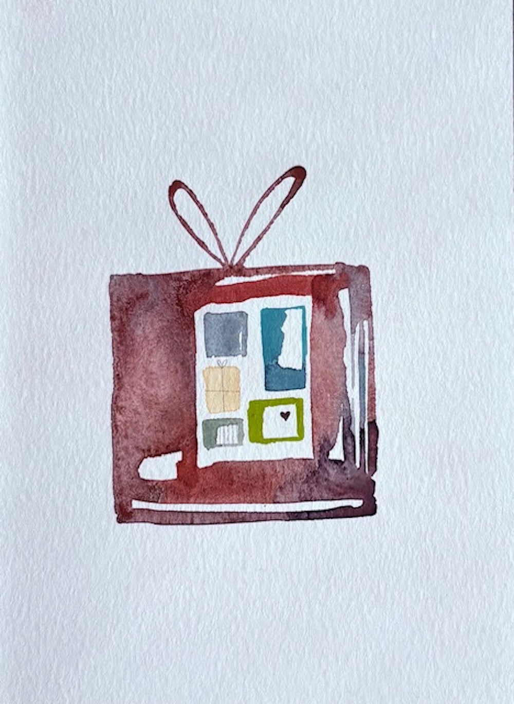 Watercolor gift greeting card by Blanero - handcrafted in Quebec, Canada