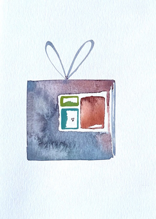 Watercolor gift greeting card by Blanero - handcrafted in Quebec, Canada